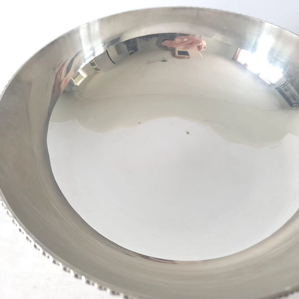 Footed Silver Bowl