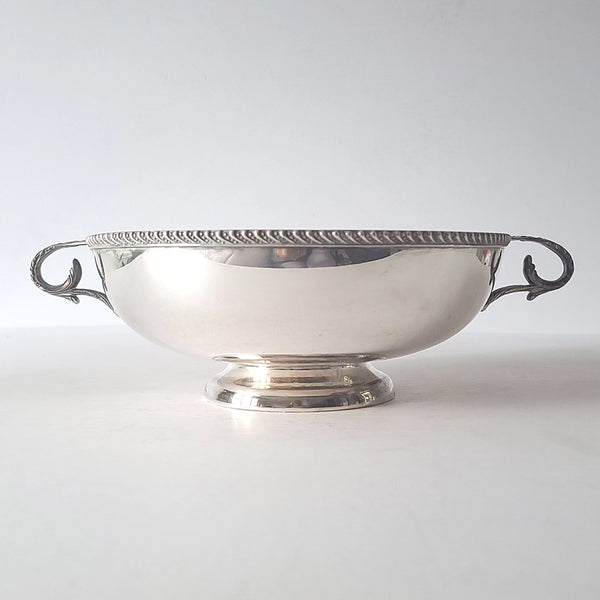 Footed Silver Bowl