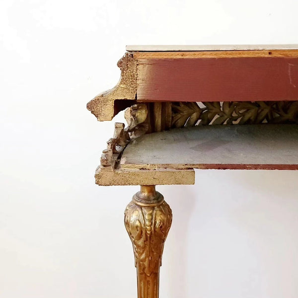 Louis XVI Style Mid-Centure Console Wall Table