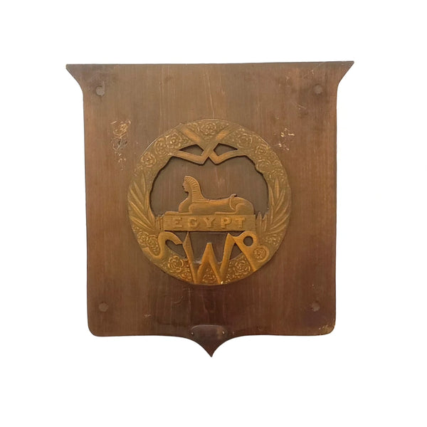 Folk Art Lodge Shield Sphinx Egypt