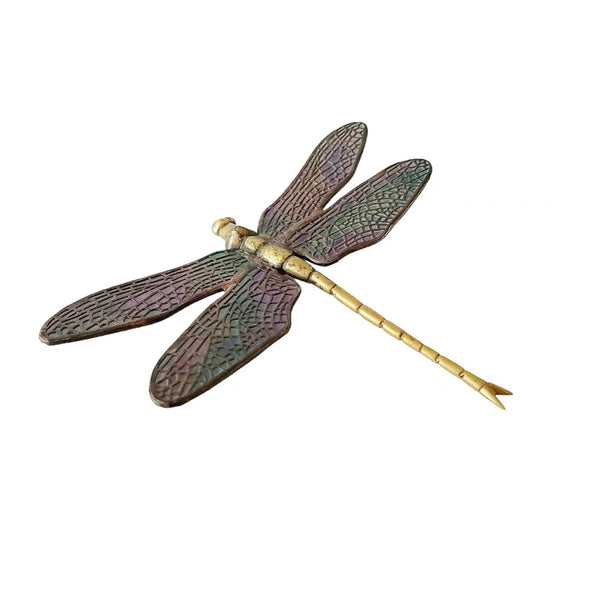 Brass & Copper Glass Dragonfly