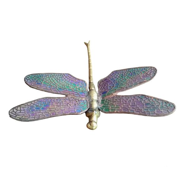 Brass & Copper Glass Dragonfly