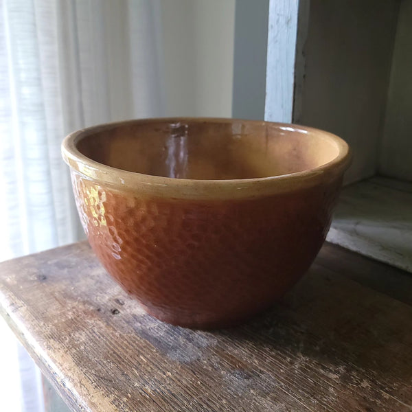 Large Dimpled Stoneware Bowl