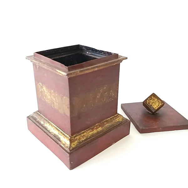 Toleware Tea Box With Wonderful Form