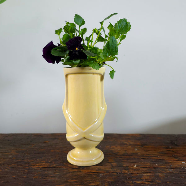 Soft Yellow Pottery Vase