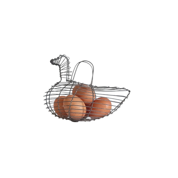 Wire Bird Form Small Egg Basket