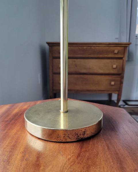 Mid-Century Brass Swing Arm Table Lamp