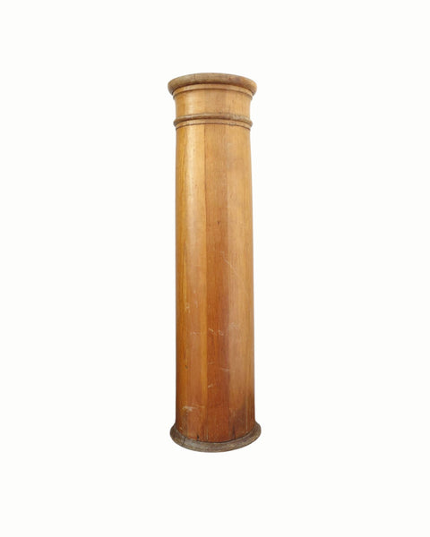 Antique Pine Pedestal Column