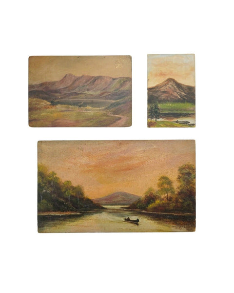 A Trio Of Moody Landscape Paintings