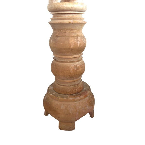 Pine Barley Twist Pedestal Column