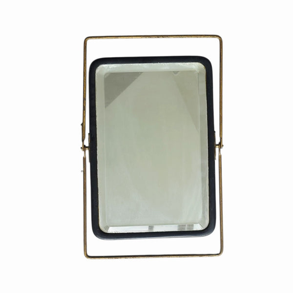 Antique Circa 1880's French Table Top Campaighn Mirror