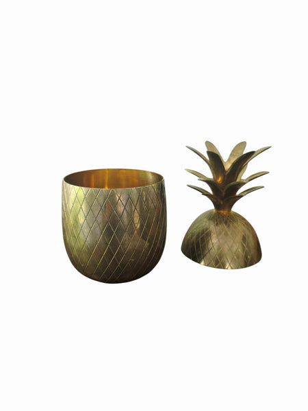 Hollywood Regency Brass Pineapple Ice Bucket Container