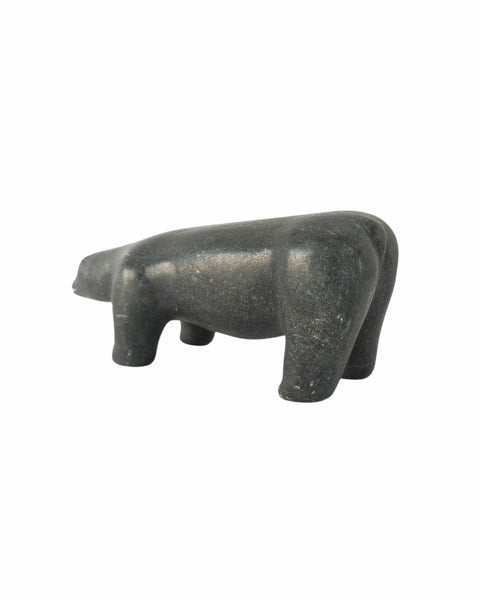 Inuit Soapstone Bear Signed