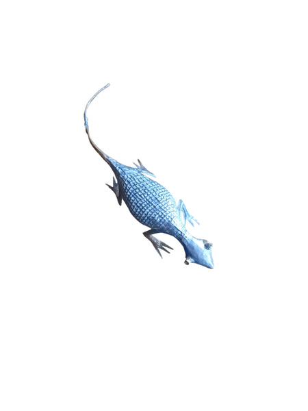 Folk Art Tin Iquana Lizard