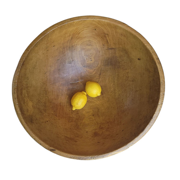 Beautiful Large Antique Quebec Butter Bowl