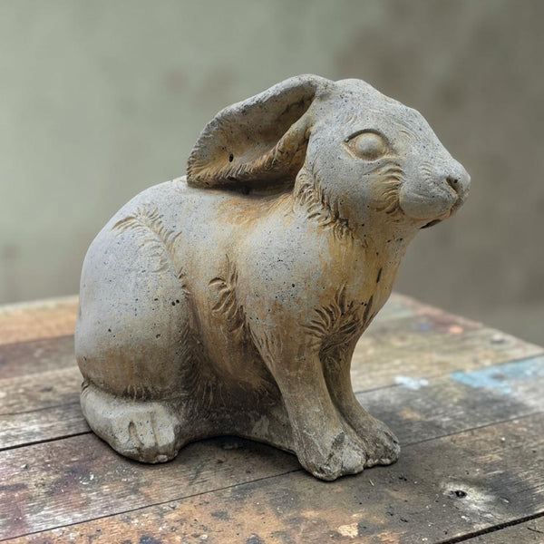 Wonderful Cast Cement Garden Rabbit