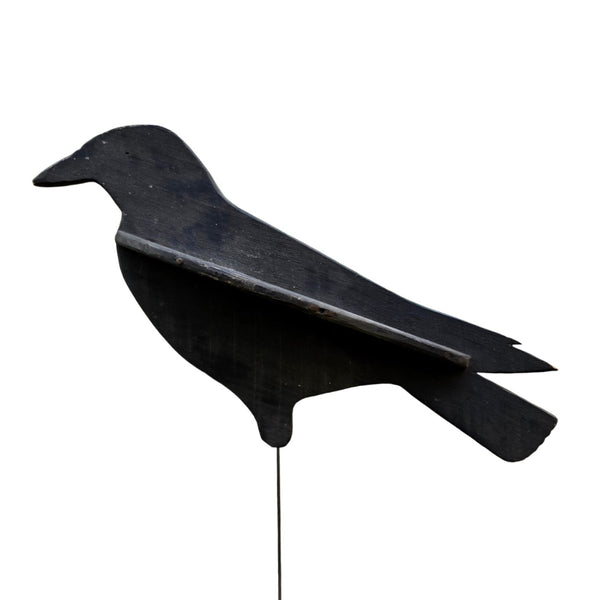 Vintage Wood Crow Decoy