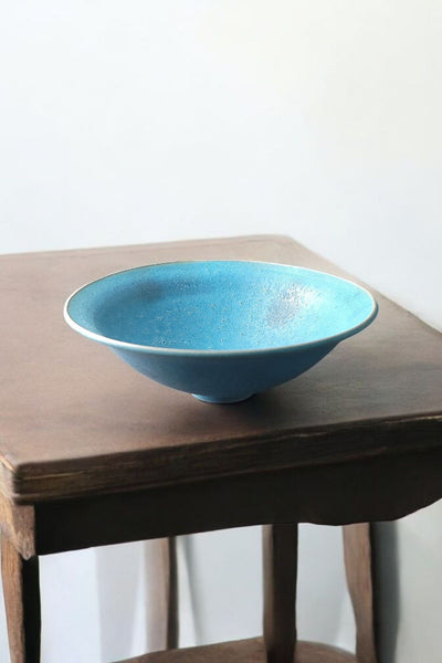 Exquisite Blue Studio Pottery Bowl