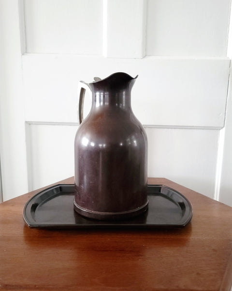 Art Deco Bakelite Thermos Caraffe & Tray