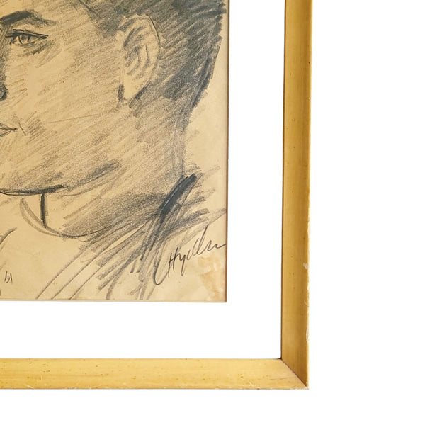 Handsome Vintage Pencil Sketch