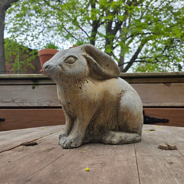 Wonderful Cast Cement Garden Rabbit