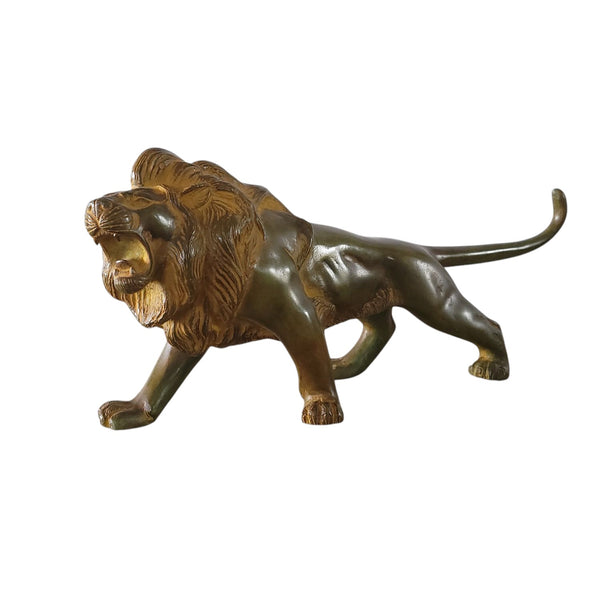 Japanese Cast Bronze Lion