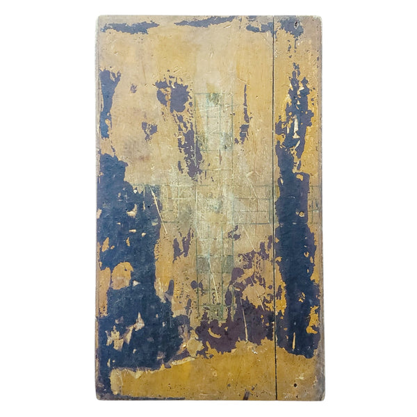 Antique Painted Wood Checkers Board