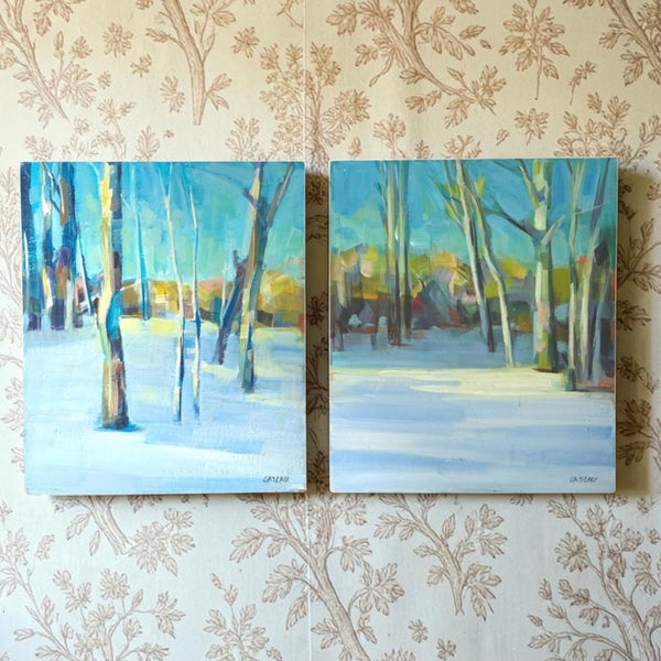 Oil On Board Forest Landscapes