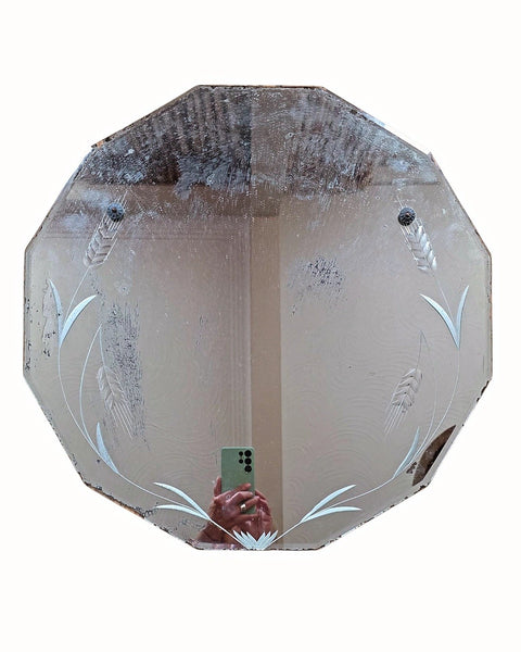Vintage Etched Mirror