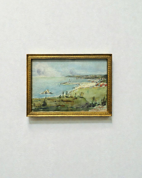 Antique French Watercolour of Le Portel France