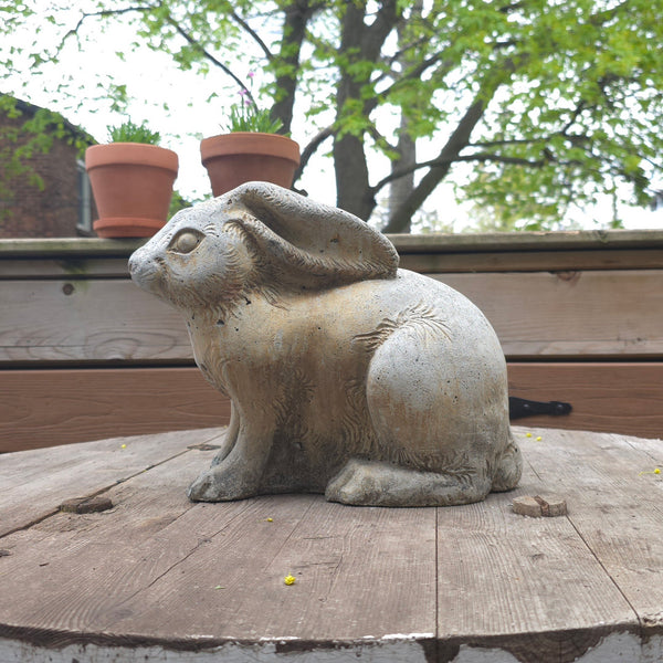 Wonderful Cast Cement Garden Rabbit