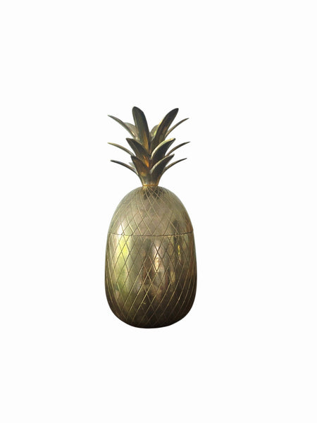 Hollywood Regency Brass Pineapple Ice Bucket Container