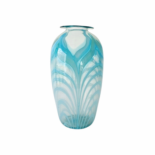 Martin Demaine Circa 1970's Art Glass 'Pulled Petal' Vase