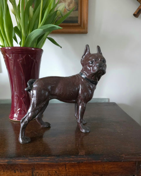 Antique Cast Iron Boston Terrier