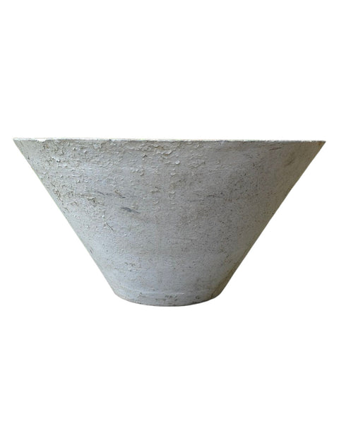Mid-Century Cast Cement Cone Form Garden Planter