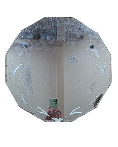 Vintage Etched Mirror
