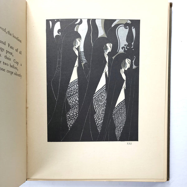 English First Edition 1922 'Rubáiyát of Omar Khayyám' with 20 Pochoir Colour Art Deco Prints by English Illustrator Anne Fish