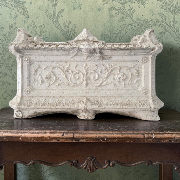 Antique French Cast Cement Planter