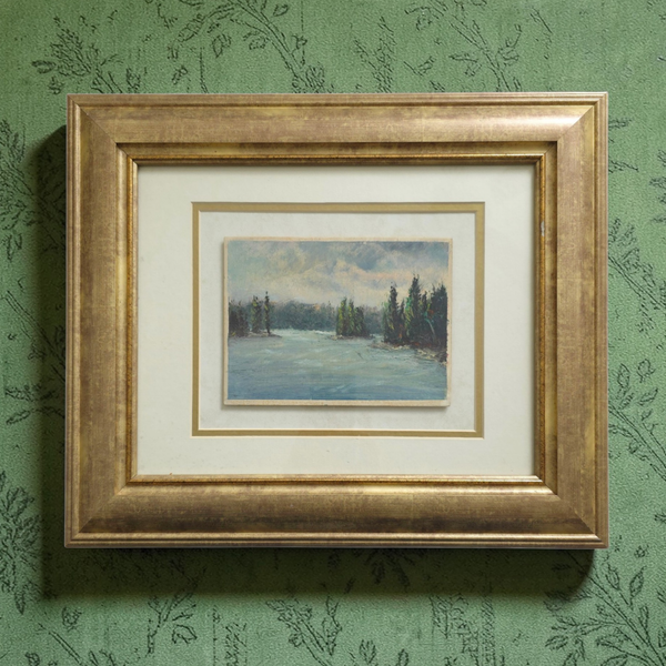 Framed Oil On Board Landscape