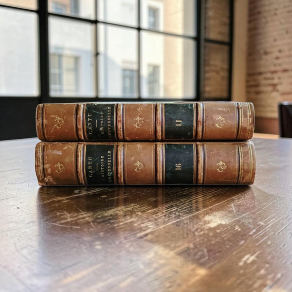 Pair Of Antique French Books