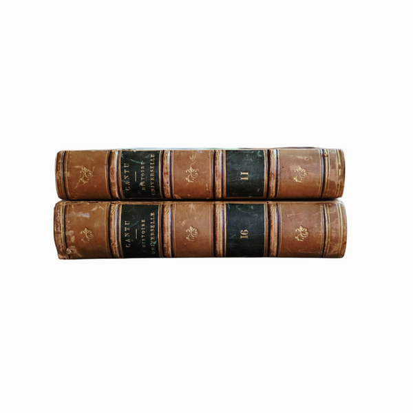 Pair Of Antique French Books