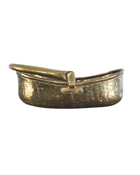 Hammered Brass Planter