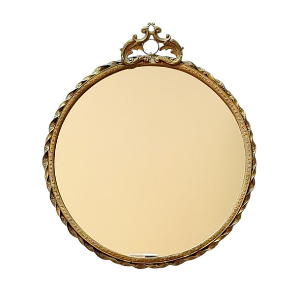 Round Brass Mirror