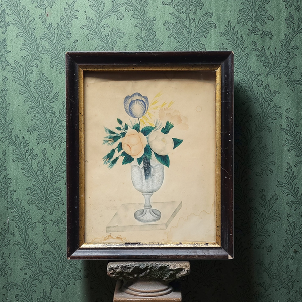 Still Life Antique Floral Watercolour Theorem