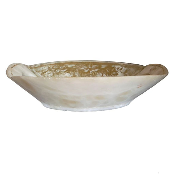 Italian Alabaster Serving Bowl