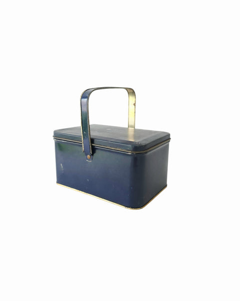 Antique Small Blue Lunch Pail