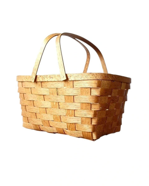 Woven Picnic Gathering Storage Basket