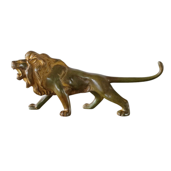 Japanese Cast Bronze Lion