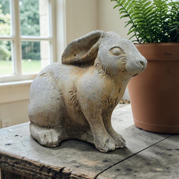 Wonderful Cast Cement Garden Rabbit
