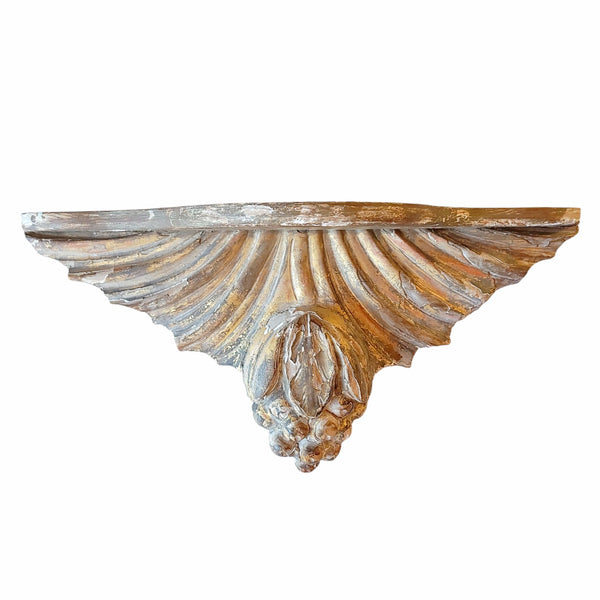 Antique Italian Gilt Wall Shelf Sconce